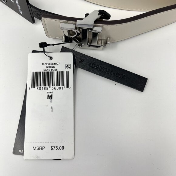 NWT Lauren Ralph Lauren Reversible Women's Logo Belt Spring Sand Dune Size M - Picture 4 of 10